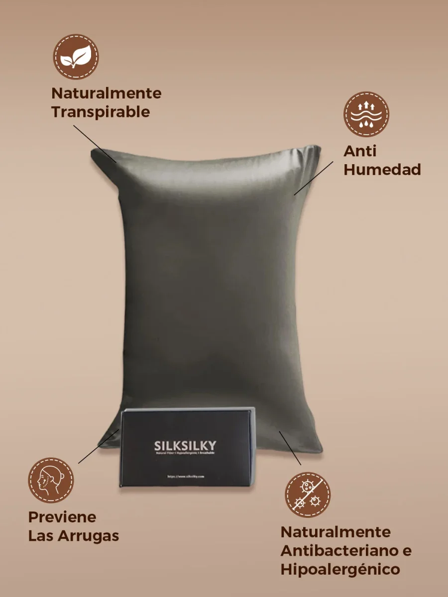 30Momme Funda De Almohada De Seda - Cierre Sobre - Imagen 3