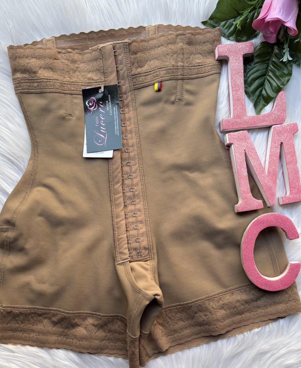 FAJA SHORT ORIGINAL COLOMBIANA STRAPLESS DOBLE BROCHE 736LMC - Imagen 2