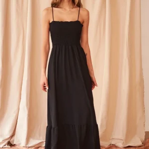 Vestido fruncido fluido