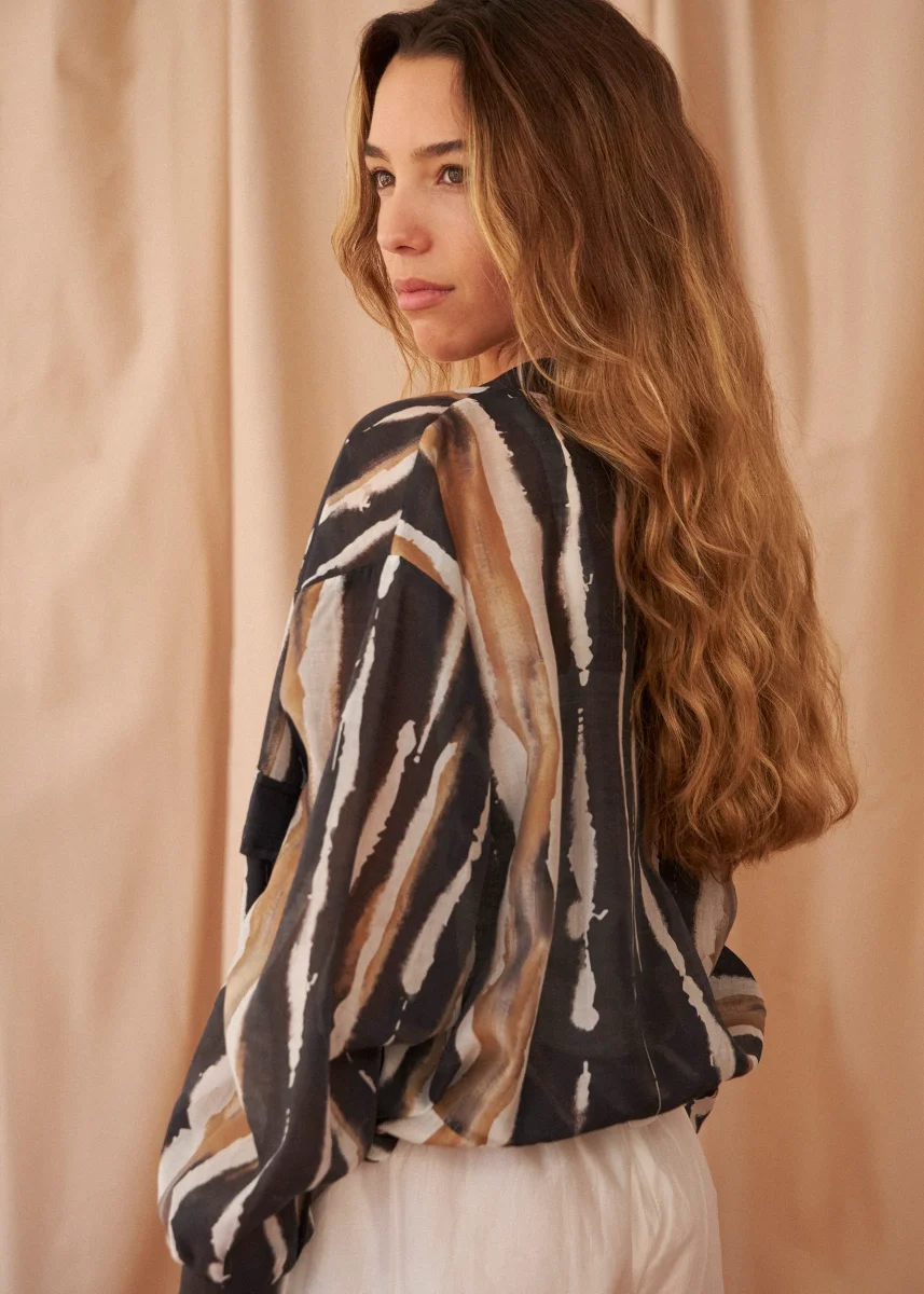 Bomber organza estampada - Imagen 4