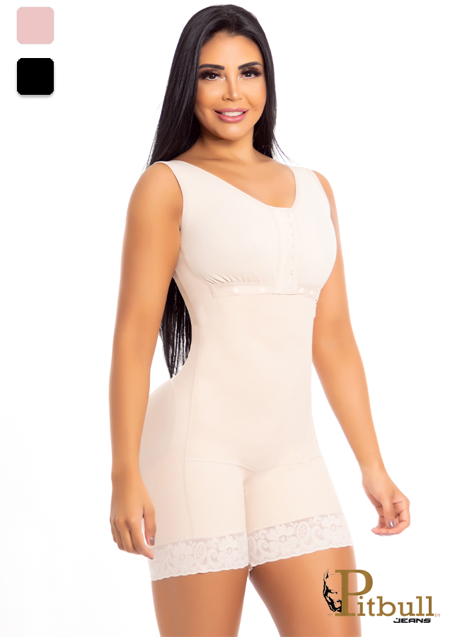 Faja Pierna corta con brasier lateral