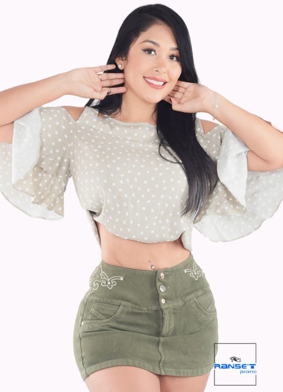 Falda-Short Two tones