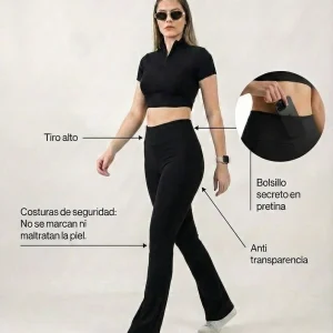 Pantalón Campana 5.0 Anti-Transparencia & ANTICELULITIS 😍