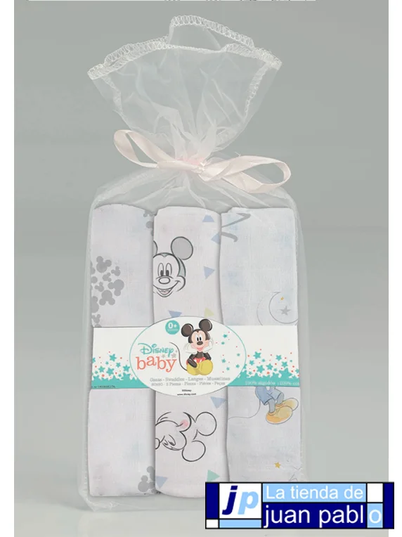 INTERBABY Disney Gasas de Bebé Pack 3 Unidades