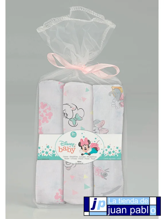 INTERBABY Disney Gasas de Bebé Pack 3 Unidades - Imagen 4