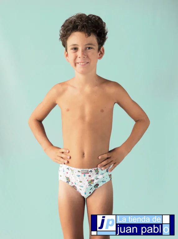 JAST 400 Slip Estampado Niño Pack 3 Piezas - Imagen 2