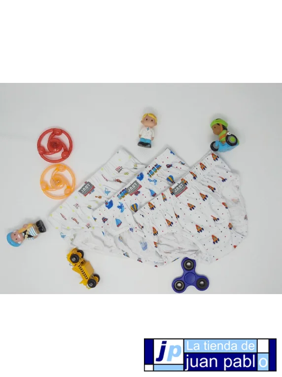 JAST 400 Slip Estampado Niño Pack 3 Piezas - Imagen 3