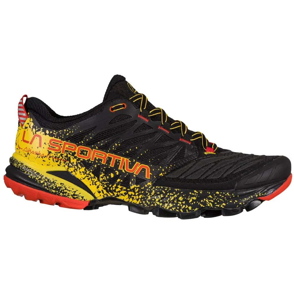 Zapatillas trail running La Sportiva AKASHA II (amarillo-negro) - Imagen 3