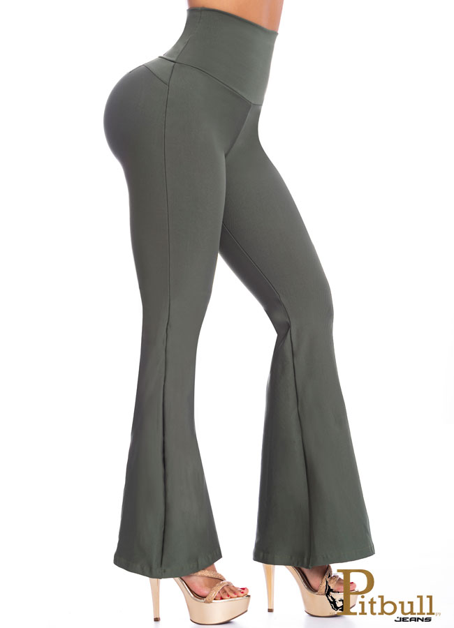 Leggins Levantacola de Bota Ancha y Efecto Moldeador