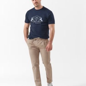 CAMISETA LINEAL / MARINO
