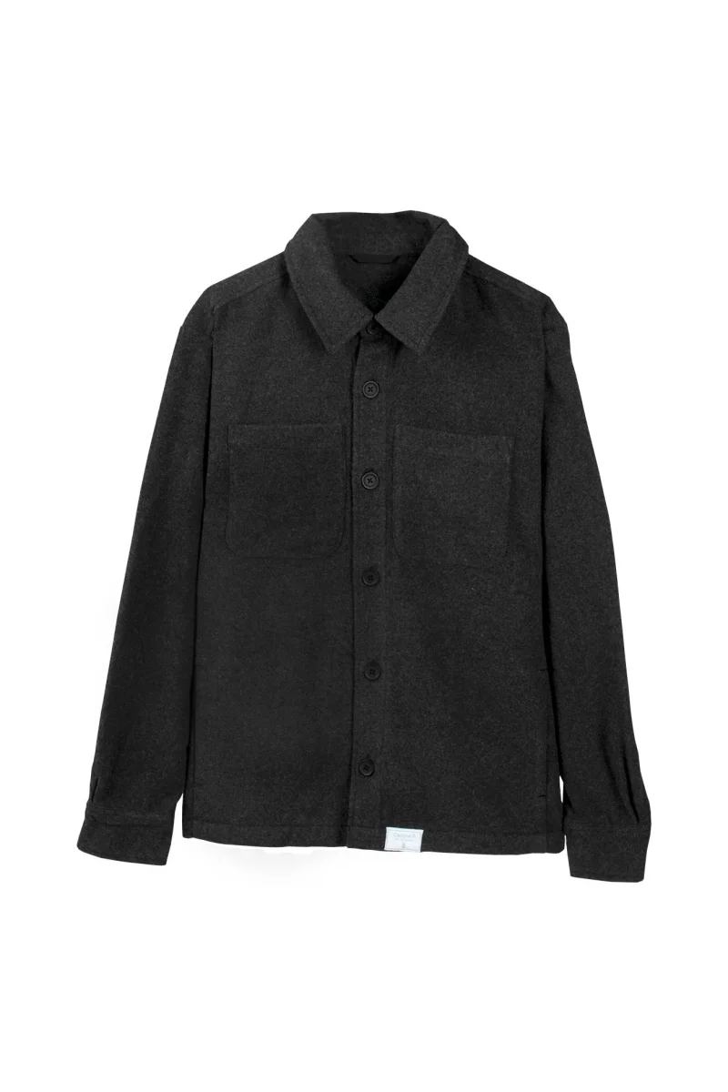 Chaqueta materiales reciclados - Gris Oscuro Jaspeado - Imagen 3
