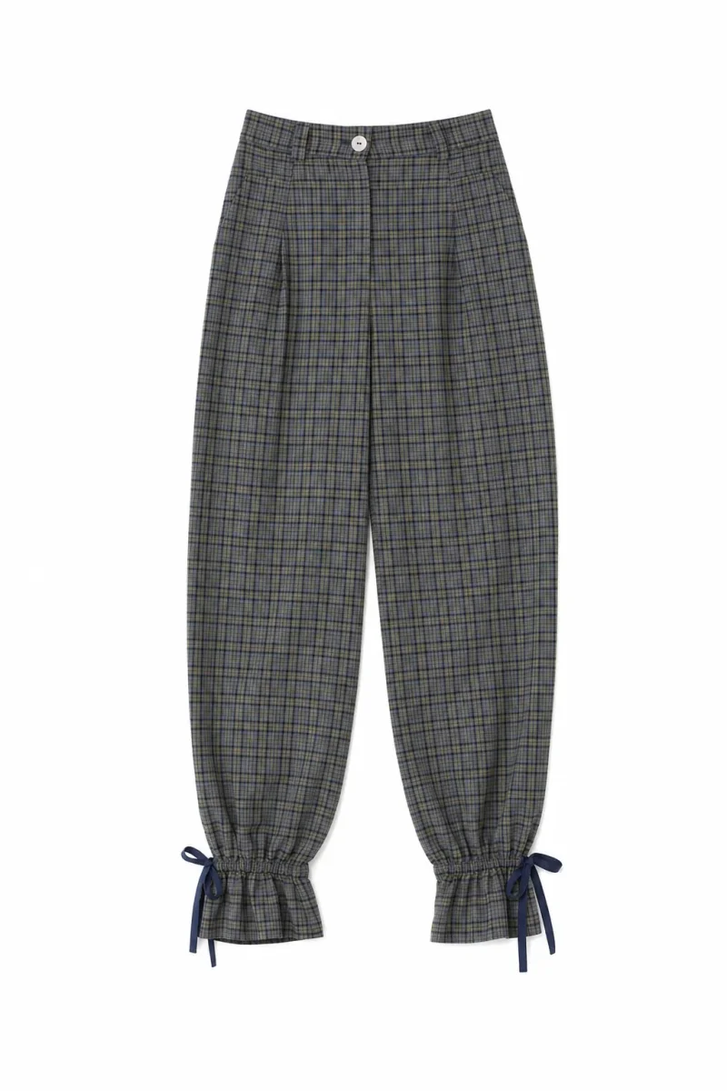 Pantalón Sophie Tartán Azul - Imagen 3
