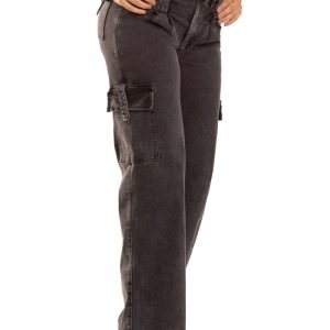 Pantalón Cargo Gris Bota Campana