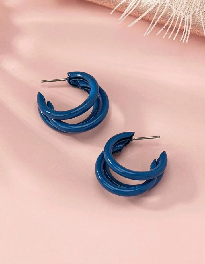 Pendientes geométricos de 3 aretes, Aina - Imagen 4