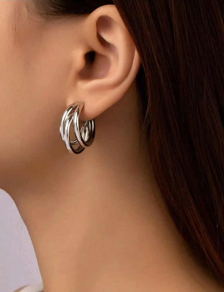 Pendientes geométricos de 3 aretes, Aina - Imagen 8