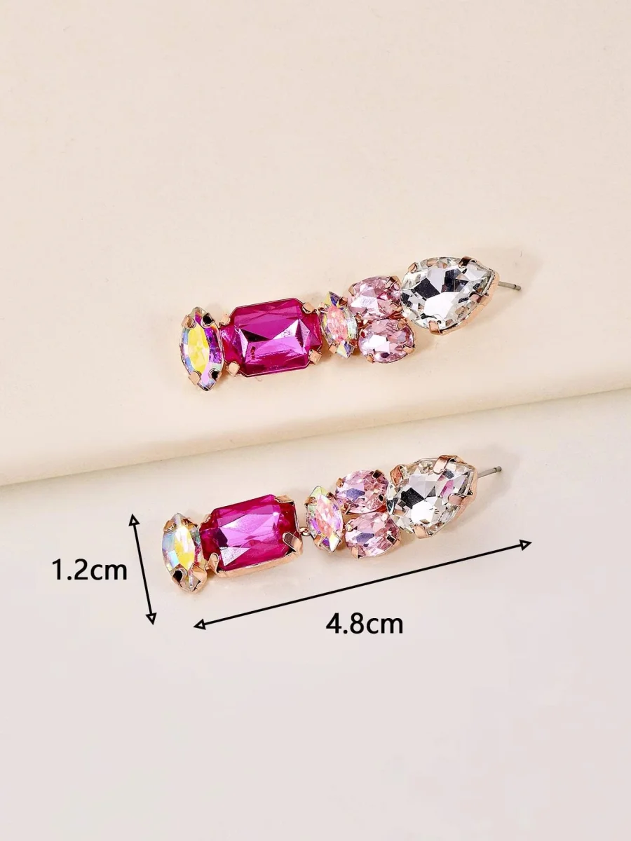 Pendientes geométricos de cristal, Sigrid - Imagen 5