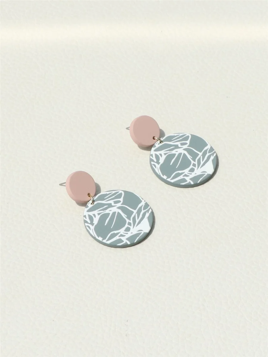 Pendientes geométricos redondos, Susan - Imagen 5