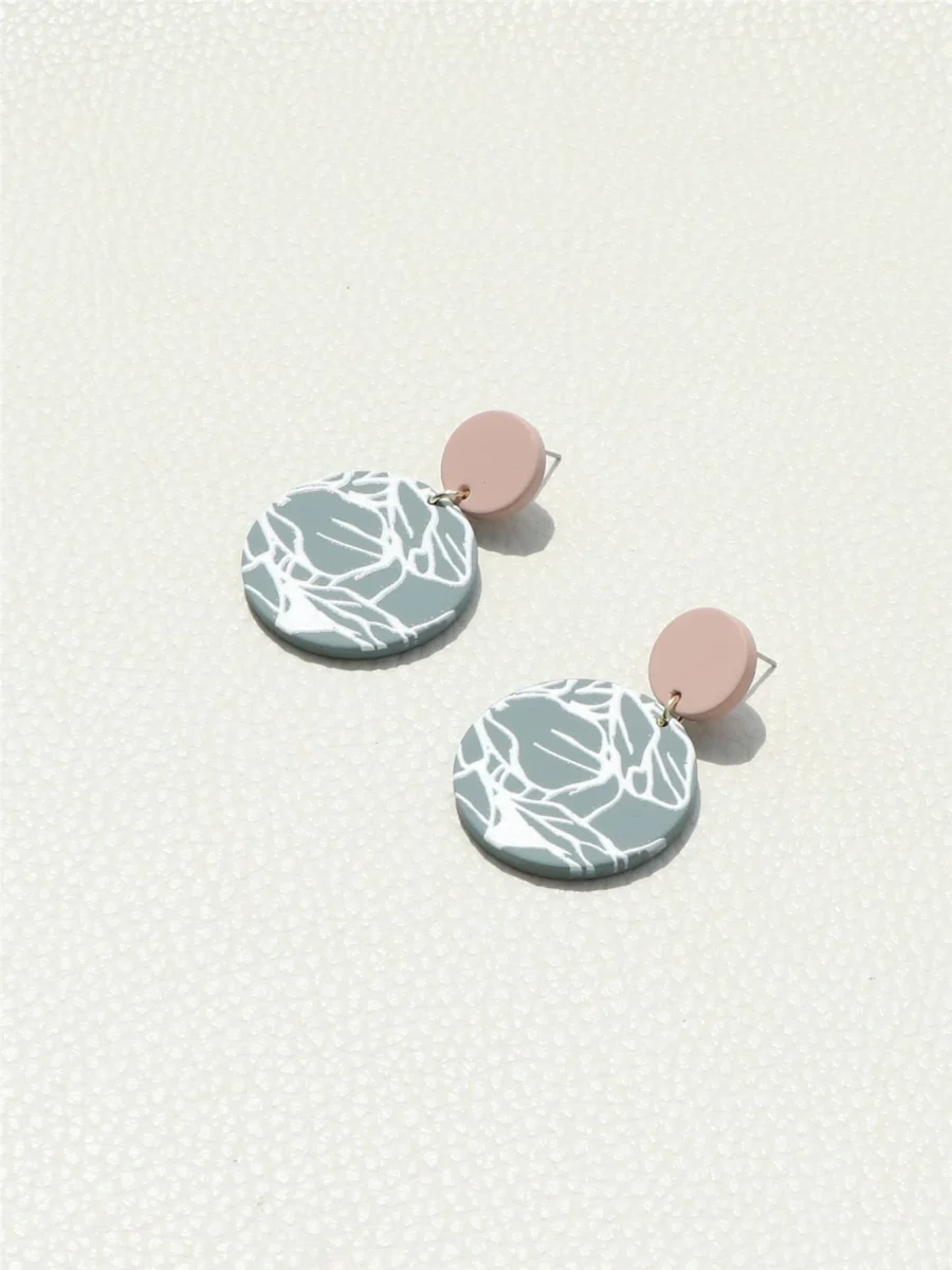 Pendientes geométricos redondos, Susan - Imagen 6