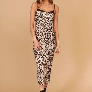 Vestido animal print lencero