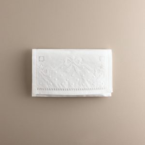 Bolsa de bebé de lino bordada