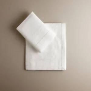 Sábana encimera de cuna de lino con bodoques y funda de almohada