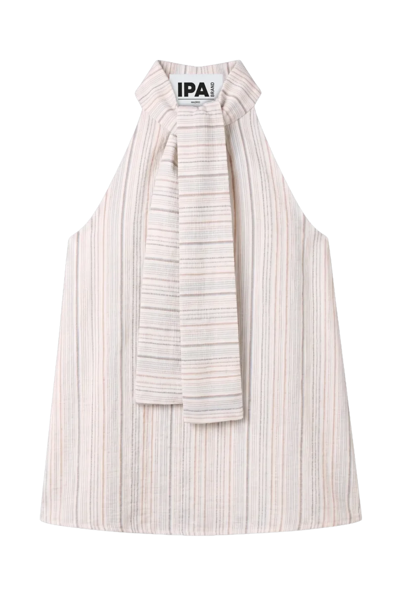 Top Armonia Crudo Rayas Beige - Imagen 3