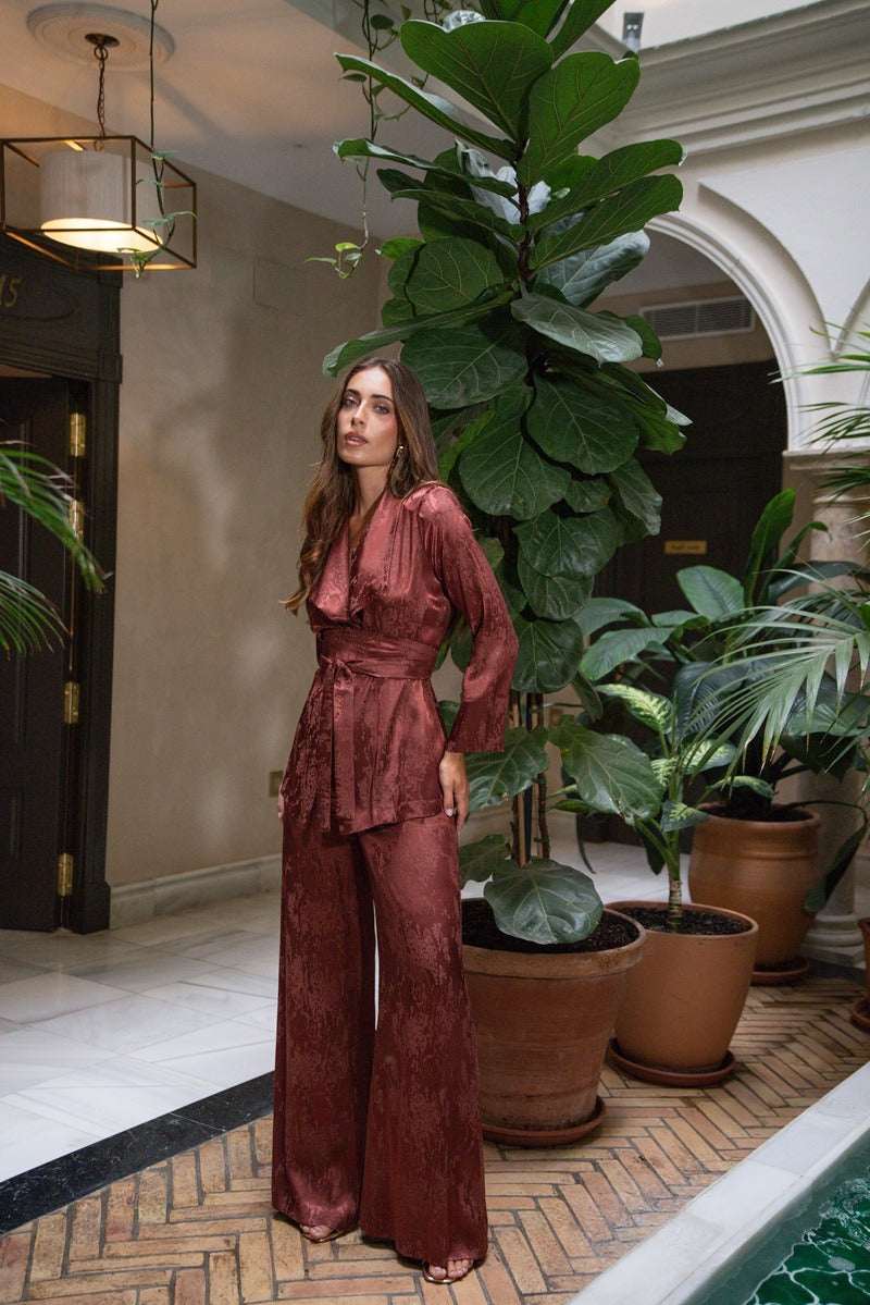 Traje Garnier | Lazada | Jacquard | Teja - Imagen 5