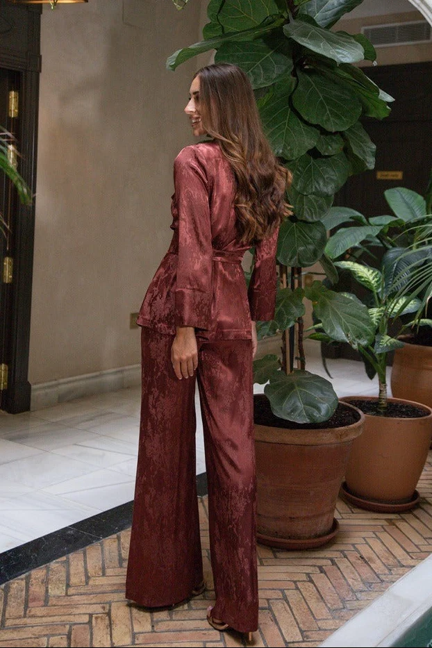 Traje Garnier | Lazada | Jacquard | Teja - Imagen 4