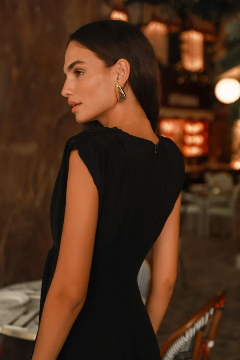 Vestido Fiesta | Eventos Navidad | Negro | Beuvron - Imagen 4