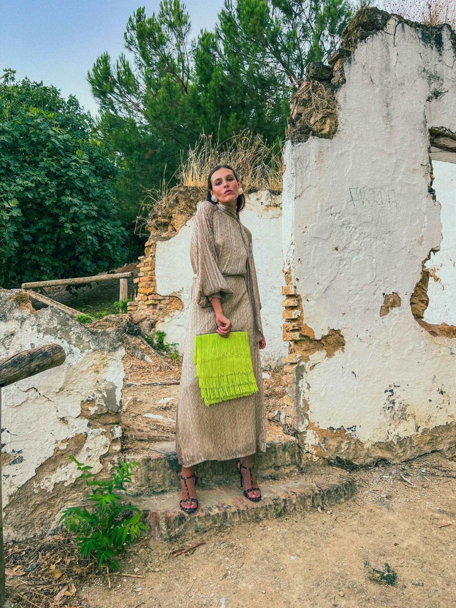 Vestido Riomaggiore | Oro | Última Ud Talla L - Imagen 4