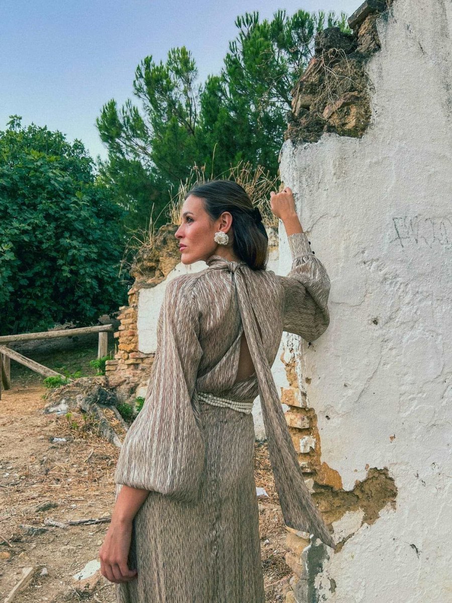 Vestido Riomaggiore | Oro | Última Ud Talla L - Imagen 3