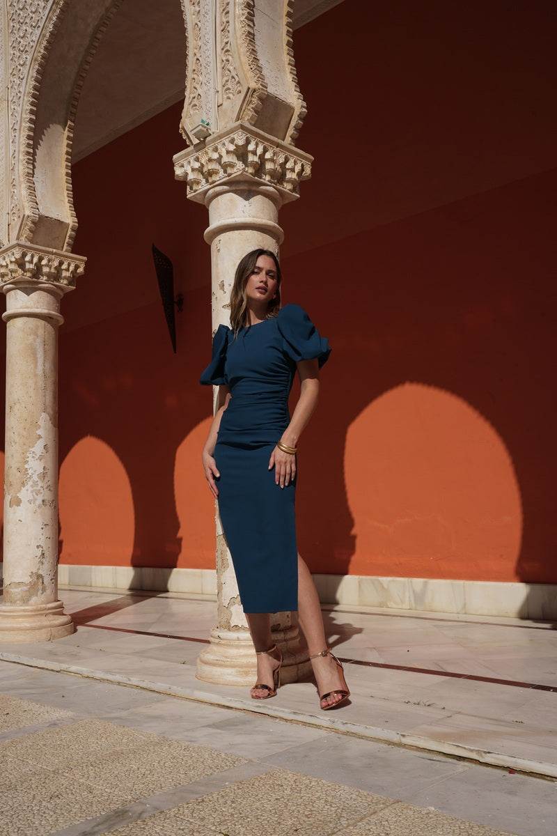 Vestido Amberes | Invitada | Graduación | Azul - Imagen 5