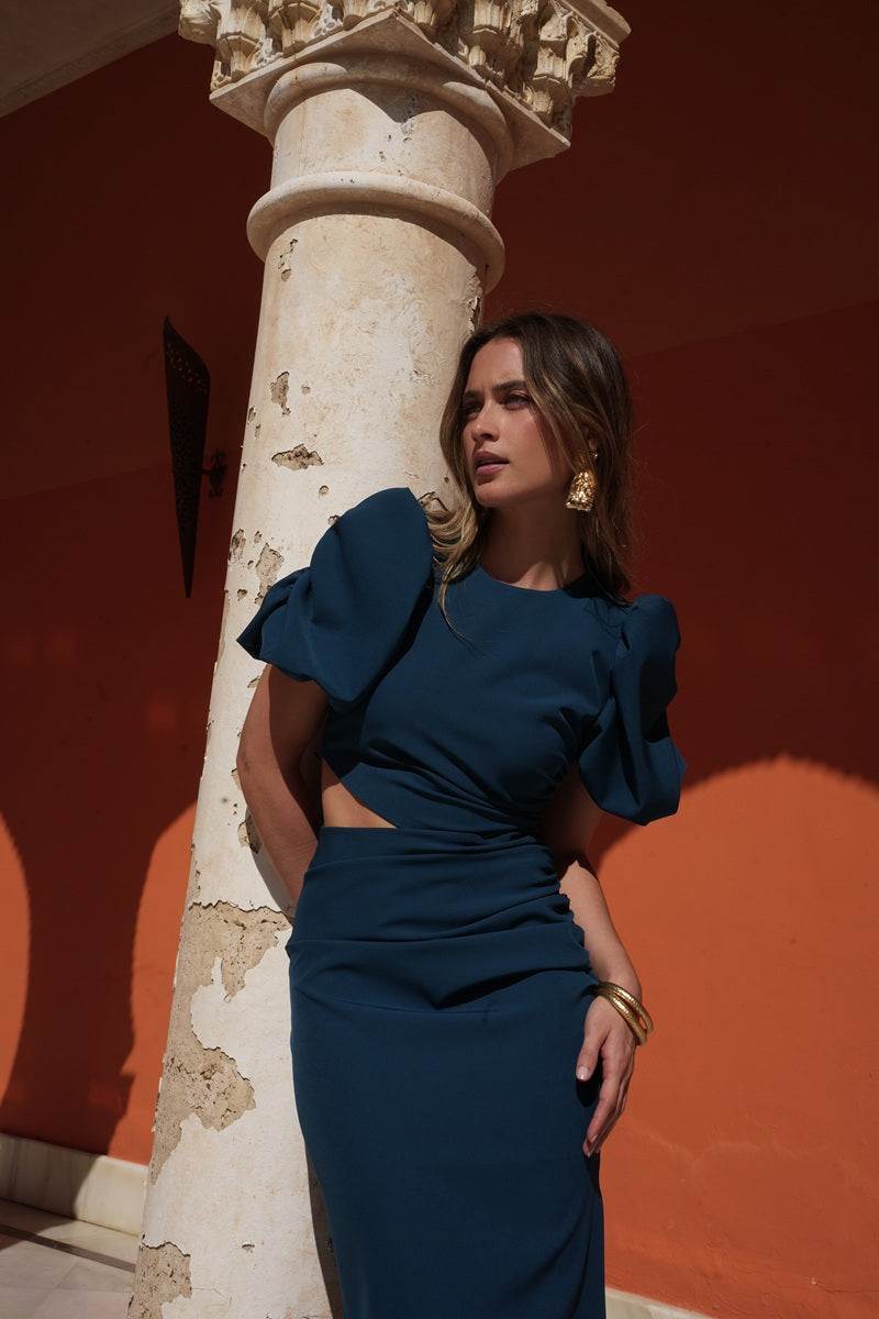 Vestido Amberes | Invitada | Graduación | Azul - Imagen 6