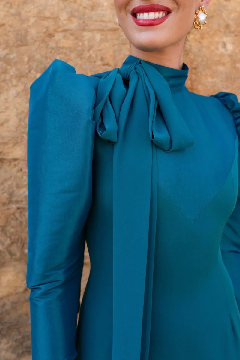 Vestido Cerdeña | Petróleo 1 Ud XL - Imagen 3