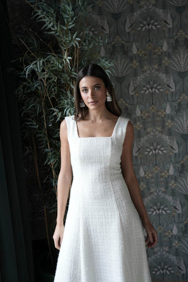 Vestido Madre Comunión | Chanel y Gasa | Crudo | Blois| Última talla M - Imagen 3