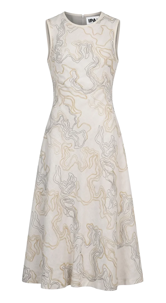 Vestido Sprezzatura Bordados Amarillo - Imagen 9